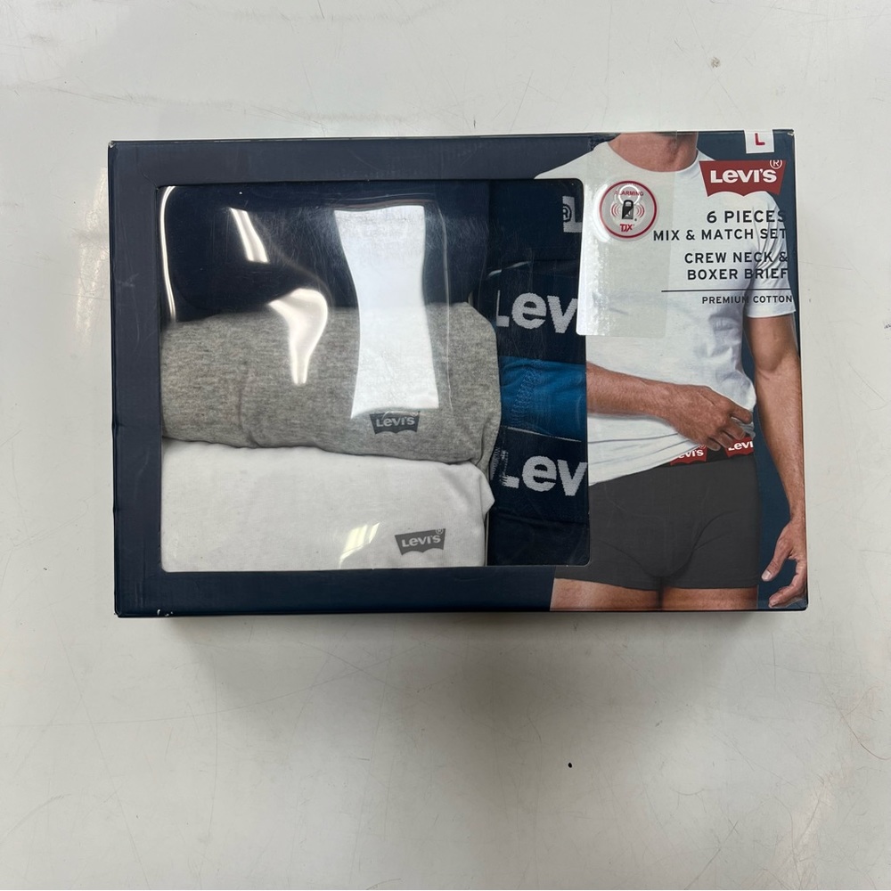 levi’s men’s 6pieces mix & match set boxer brief nwt L L119-33